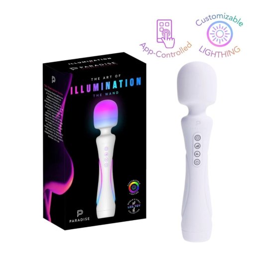 Mas�na hlavica PARADISE PLEASURE PRODUCTS Illumination The Wand biela