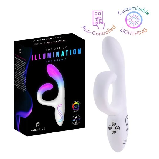 Vibr�tor PARADISE PLEASURE PRODUCTS Illumination The Rabbit biely