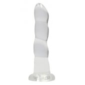 Dildo RealRock Non-Realistic with Suction Cup 17,5 cm transparentn�