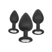 Sada an�lnych kol�kov CalExotics Silicone Gem Anal Kit �ierna