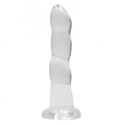 Dildo RealRock Non-Realistic with Suction Cup 17,5 cm transparentn�