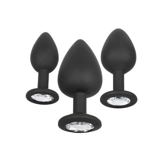 Sada an�lnych kol�kov CalExotics Silicone Gem Anal Kit �ierna